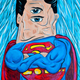 Illustration for article titled Picasso-Inspired Paintings Melt Familiar Superhero Faces